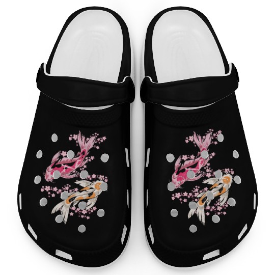 Hilarious Japan Pondfish Goldfish Chagoi Catfish Clogs