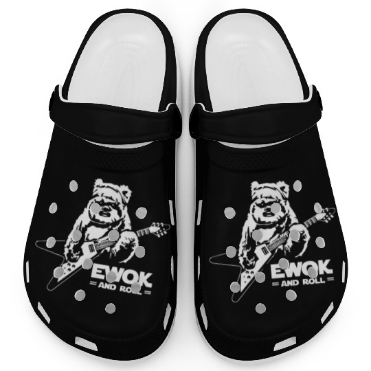 New Ewok And Roll Guitar Funny Clogs