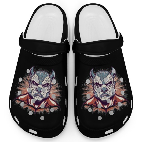 Lucha Libre Mexican Wrestling Mask Luchador Clogs