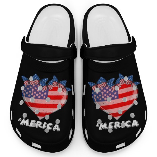 Patriotism Merica Pride US Patriots USA Fan Clogs