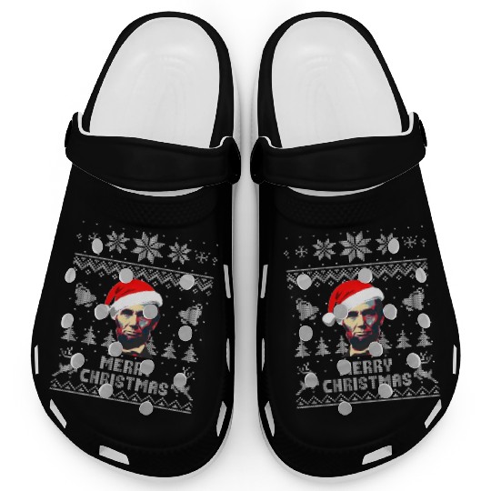 Abraham Lincoln Merry Christmas Clogs