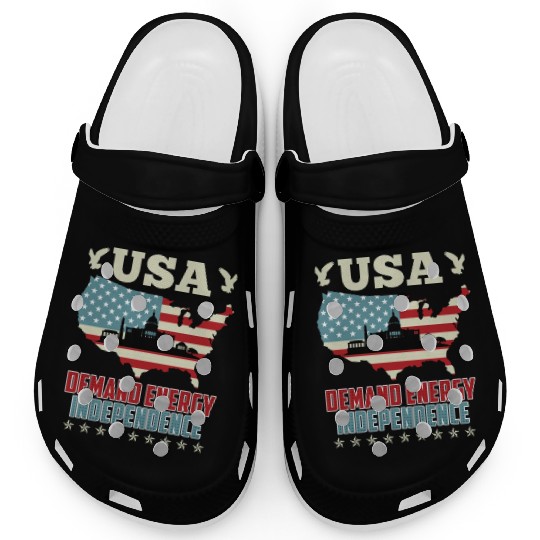 Independence Day Demand Energy Independence USA Clogs