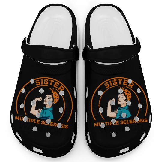 Proud Sister Of An Multiple Sclerosis Awareness Clogs