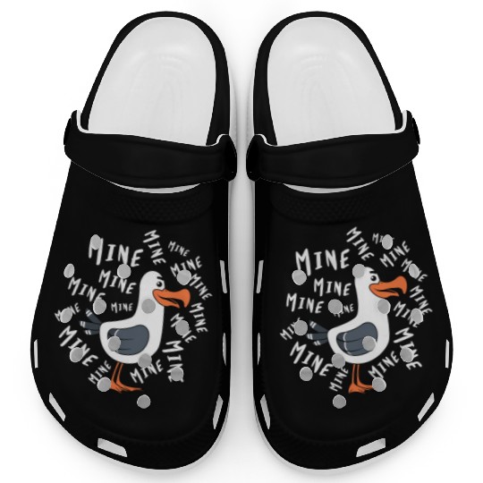 Mine Mine Mine Seagull Bird Beach Chicken Clogs