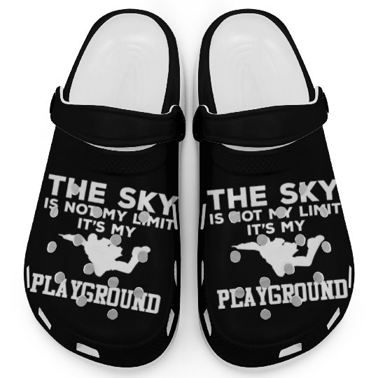 Sky Playground - Skydiver Skydiving Parachuting Clogs