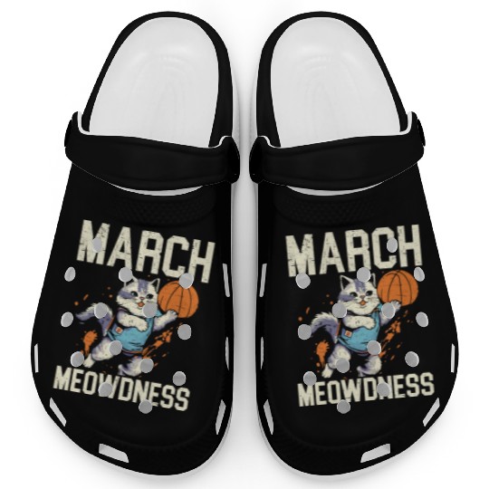 Basketball Cat Basketball Player I Love Basketball Clogs