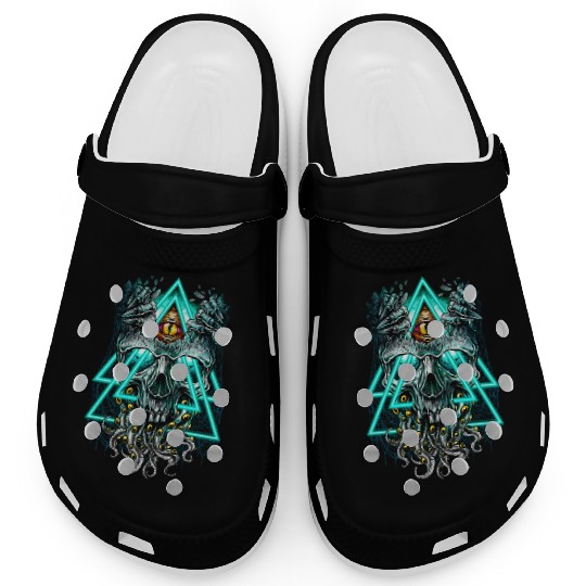 Cthulhu illuminati evil monster Clogs