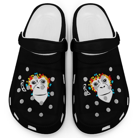Monkey Face Monkey Monkey Clogs
