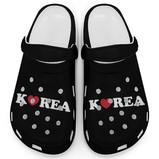 Korea Love Heart 80s Clogs
