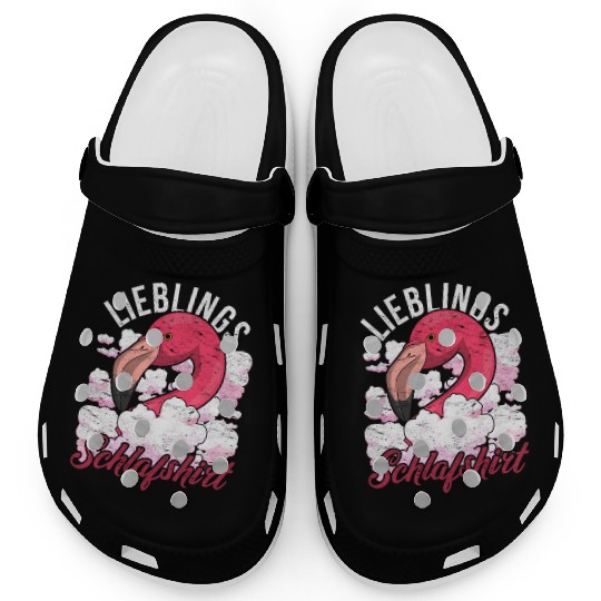 Night owl flamingo gift favorite sleep Clogs