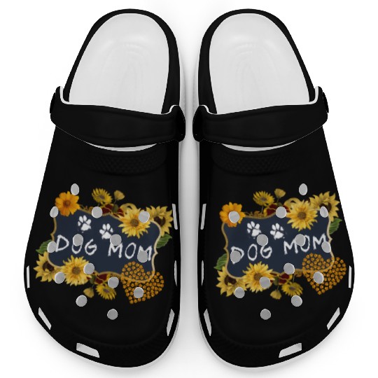 Sunflower Dog Mom Floral Dog Clogs