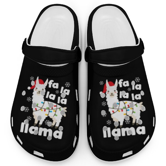 Fa La La Llama Falala Kawaii Snow Lamb Clogs