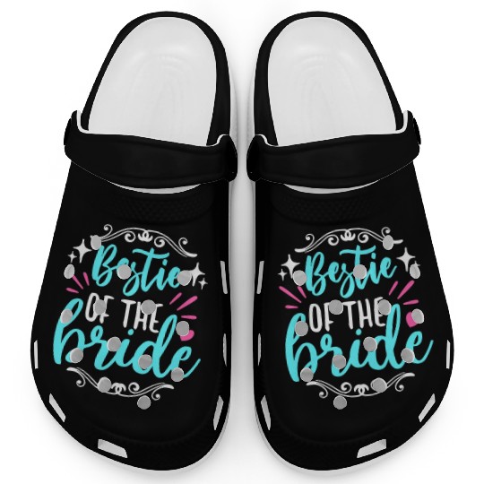 Maid Of Honor Bestie Of The Bride Wedding Bridal Clogs