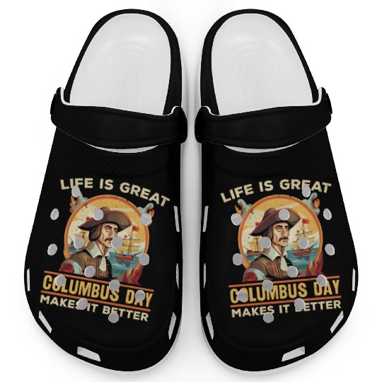 Christopher Columbus Italian American Columbus Day Clogs