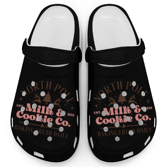 North Pole Milk Cookie Co tumblr green Clogs