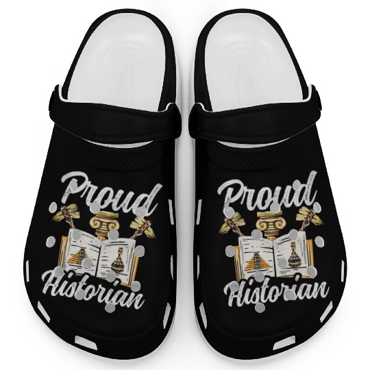 Proud Historian Historic History Teacher Job Clogs