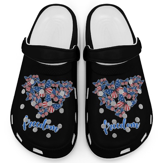 American Freedom Independence Day 4th July USA Clogs