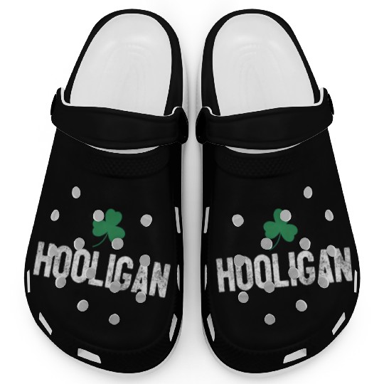 Hooligan Irish St Patrick'S Day Shamrock Clover Clogs