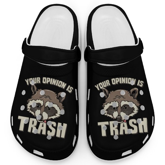 Raccoon Trash Panda Meme Garbage Humor Clogs