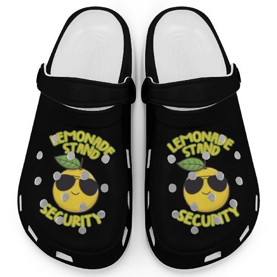 Lemonade Stand Security Cute Lemon Summer Clogs