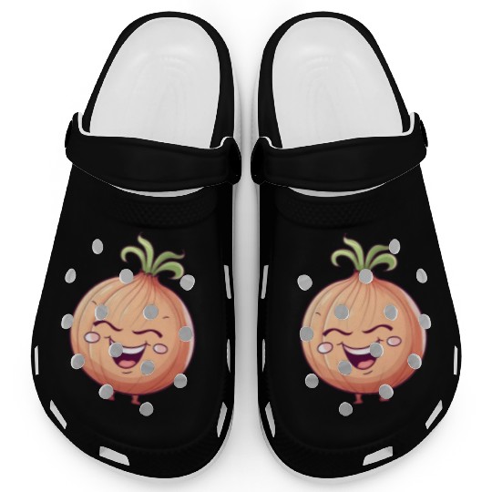 Onion Vegetable Vegan Farmer Funny Cute Love Clogs