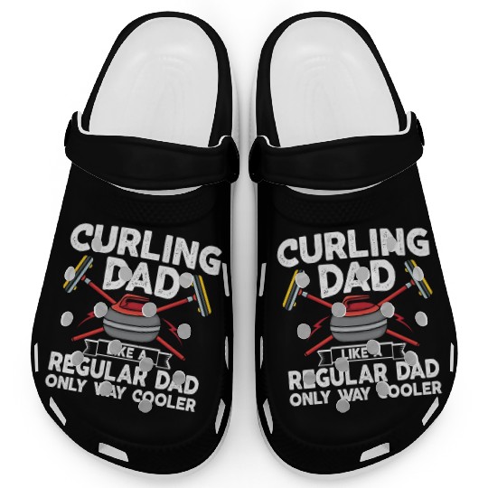 Curling Dad Like A Regular Dad But Cooler Retro Clogs