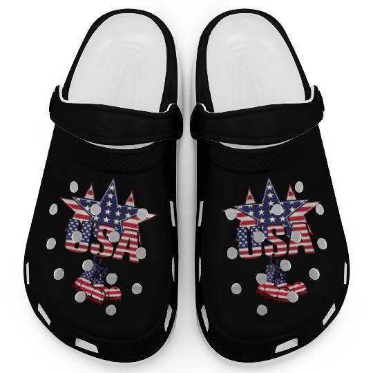 God bless America the land of the free Clogs