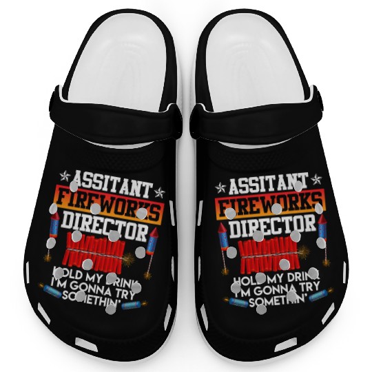 Independence Day Assistant Fireworks Director USA Clogs