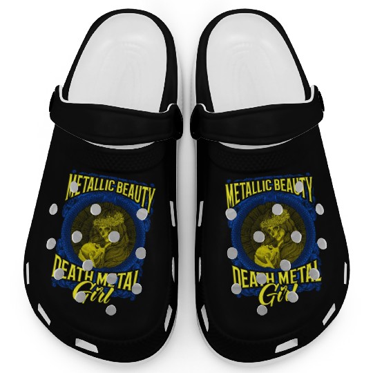 Goth Rock Satan Girl Woman Festivals Death Metal Clogs