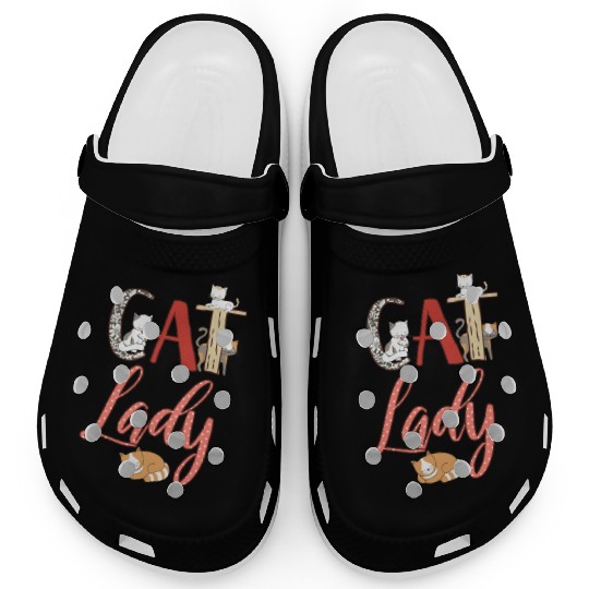 Cats Cat Lady Cat Lover Clogs