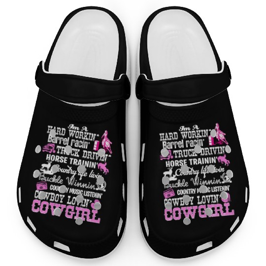 Barrel Racing Cowgirl Clogs