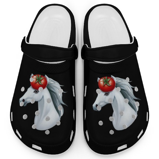 Horse Head Tomato - Creative Horse & Vegetable Clogs