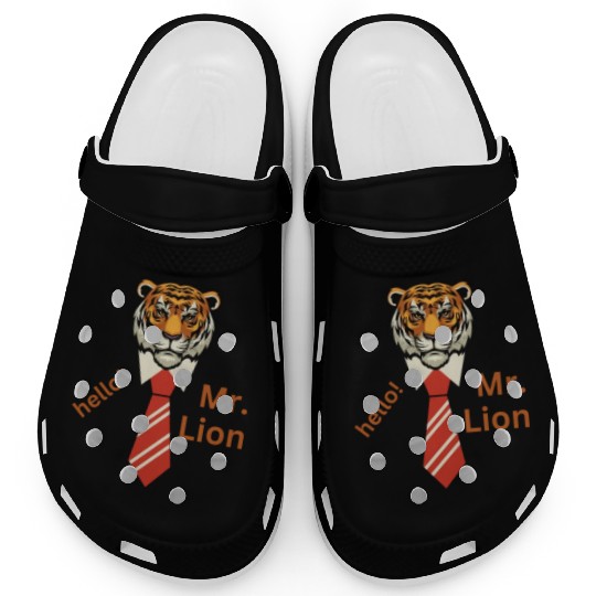 "Roar in Style with our 'Hello Mr. Lion' Clogs