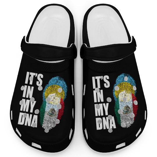 Palauan And Mexican Heritage Dna Flag Clogs