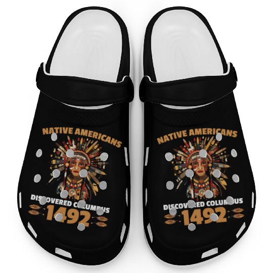 Aboriginal Indians Indigenous Native American Day Clogs