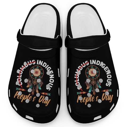 Aboriginal Indians Indigenous Native American Day Clogs