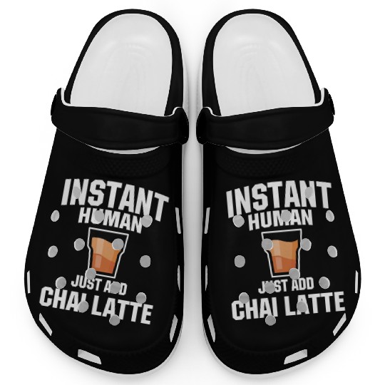 Chai Latte Lover Humor Clogs