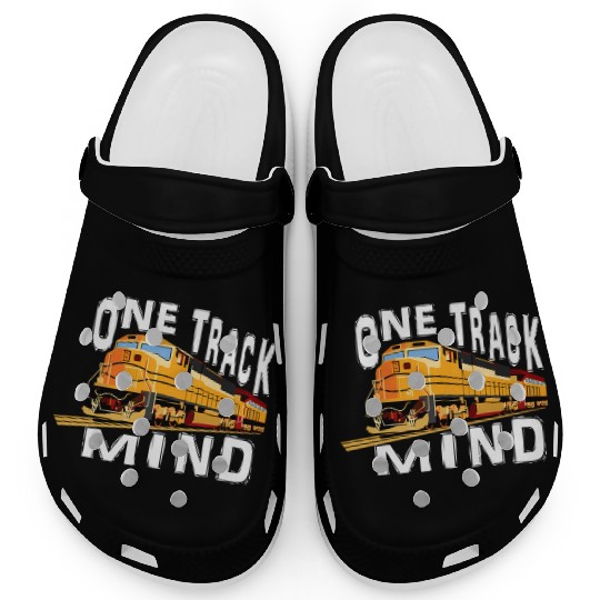 One Track Mind Train Engine Clogs