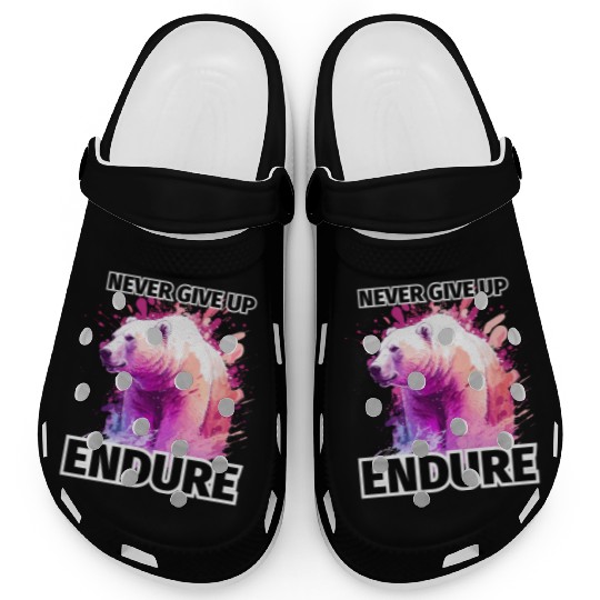 Polar Bear Never Give Up, Endure Clogs