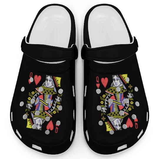 Queen Of Hearts Playing Card Halloween S Clogs