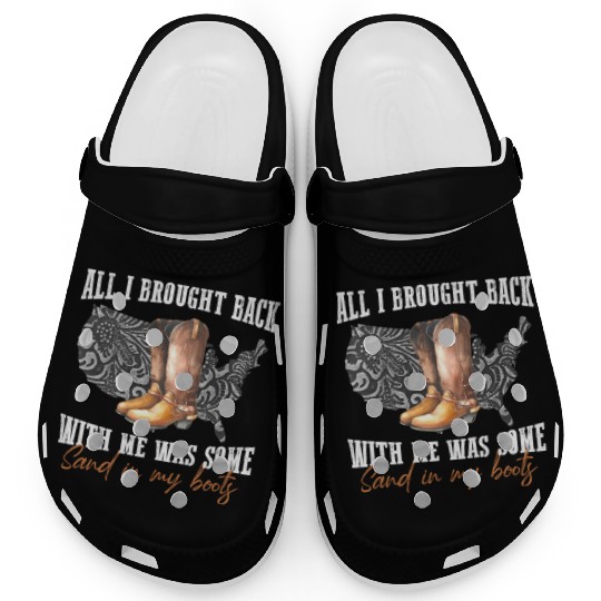 Sand In My Boots Country Music Clogs