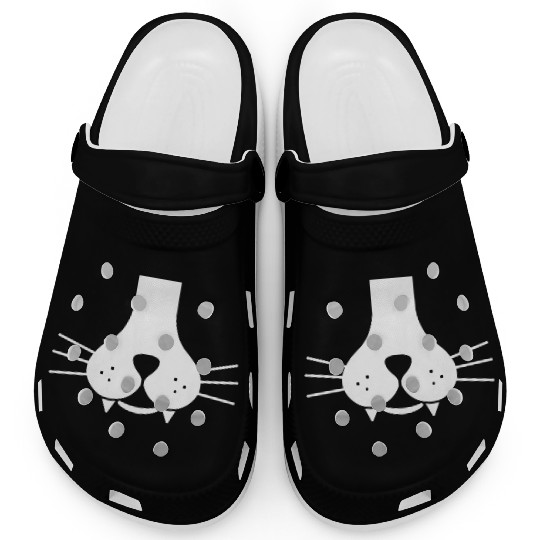 Meowy Cat Face Clogs
