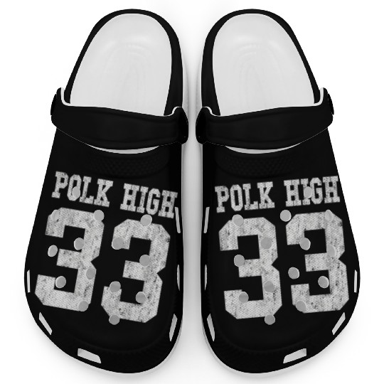 Polk High School Football Jersey 33 Aged Look Clogs