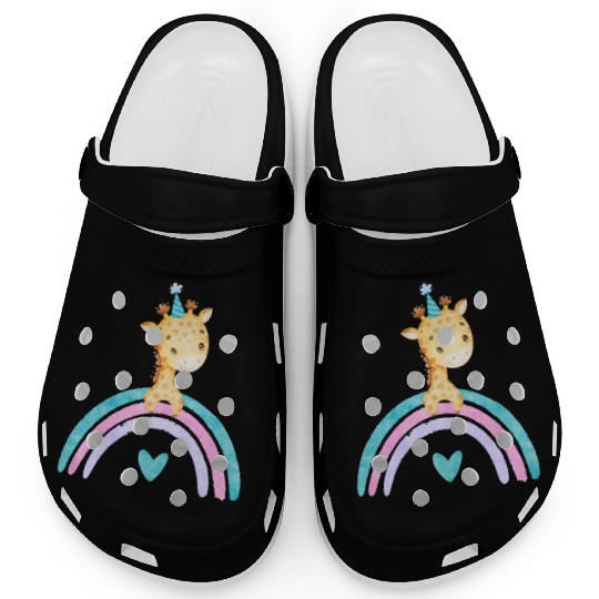 Cute Colorful Giraffe Clogs