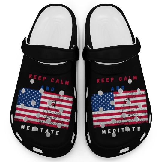 Independence Day Buddha Meditation Clogs