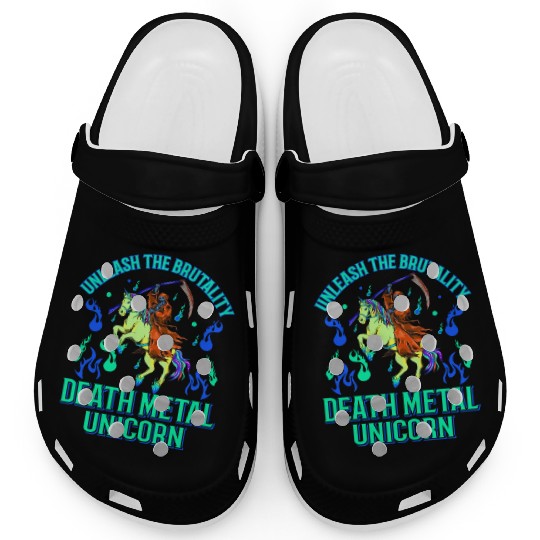 Goth Rock Satan Unicorn Festivals Death Metal Clogs