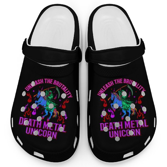 Goth Rock Satan Unicorn Festivals Death Metal Clogs
