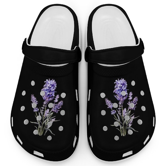 Lavender Flower Clogs