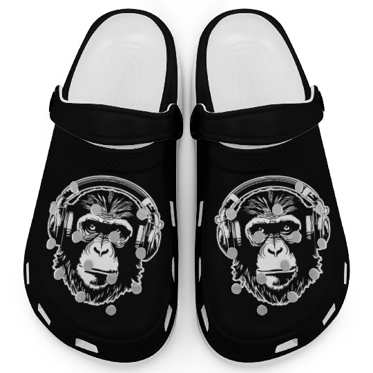 Ape Face Apes Apelike Jungle Primate Clogs