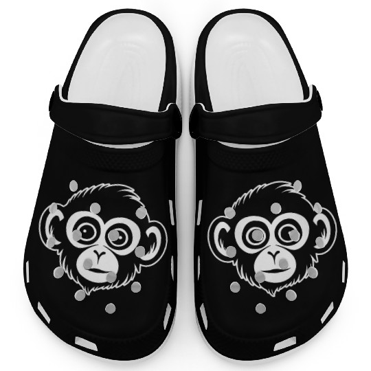 Ape Face Apes Apelike Jungle Primate Clogs